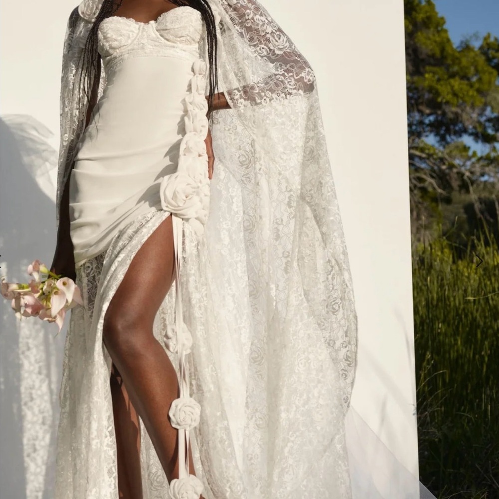 For Love And Lemons White Lace Wedding Dress